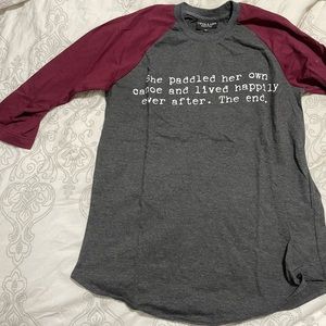 Canoe and Lake Raglan 3/4 Sleeve Sz S